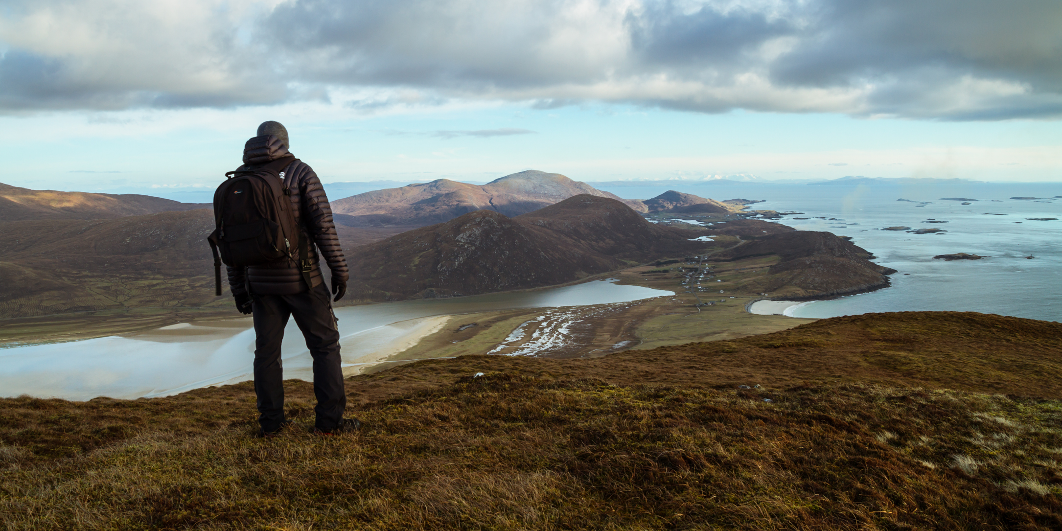 Landscape photographer Jamie Howden in Harris, Scotland