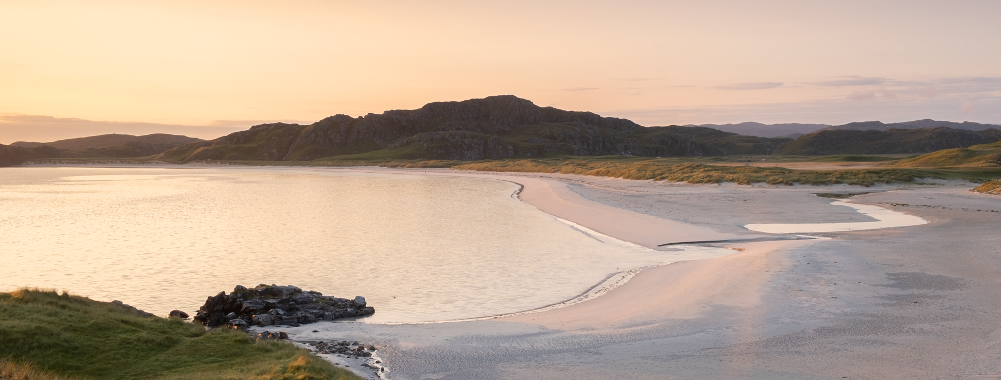 Landscape image taken of Reef Beach, Isle of Lewis at sunrise