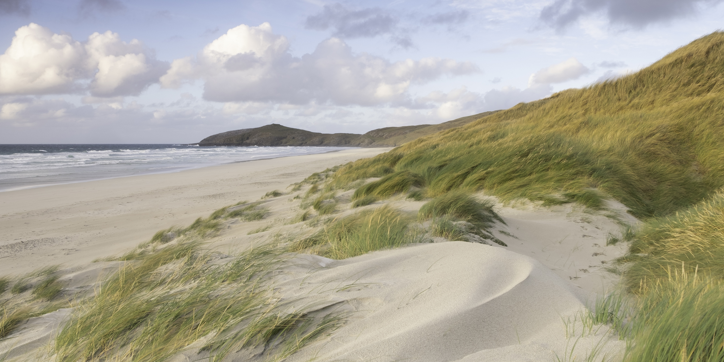 Landscape image taken of Traigh Eais, Isle of Barra